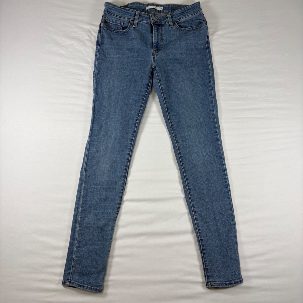 Levi's 711 Skinny Jeans Womens 28 Blue Medium Wash Denim Pants 18881-0664